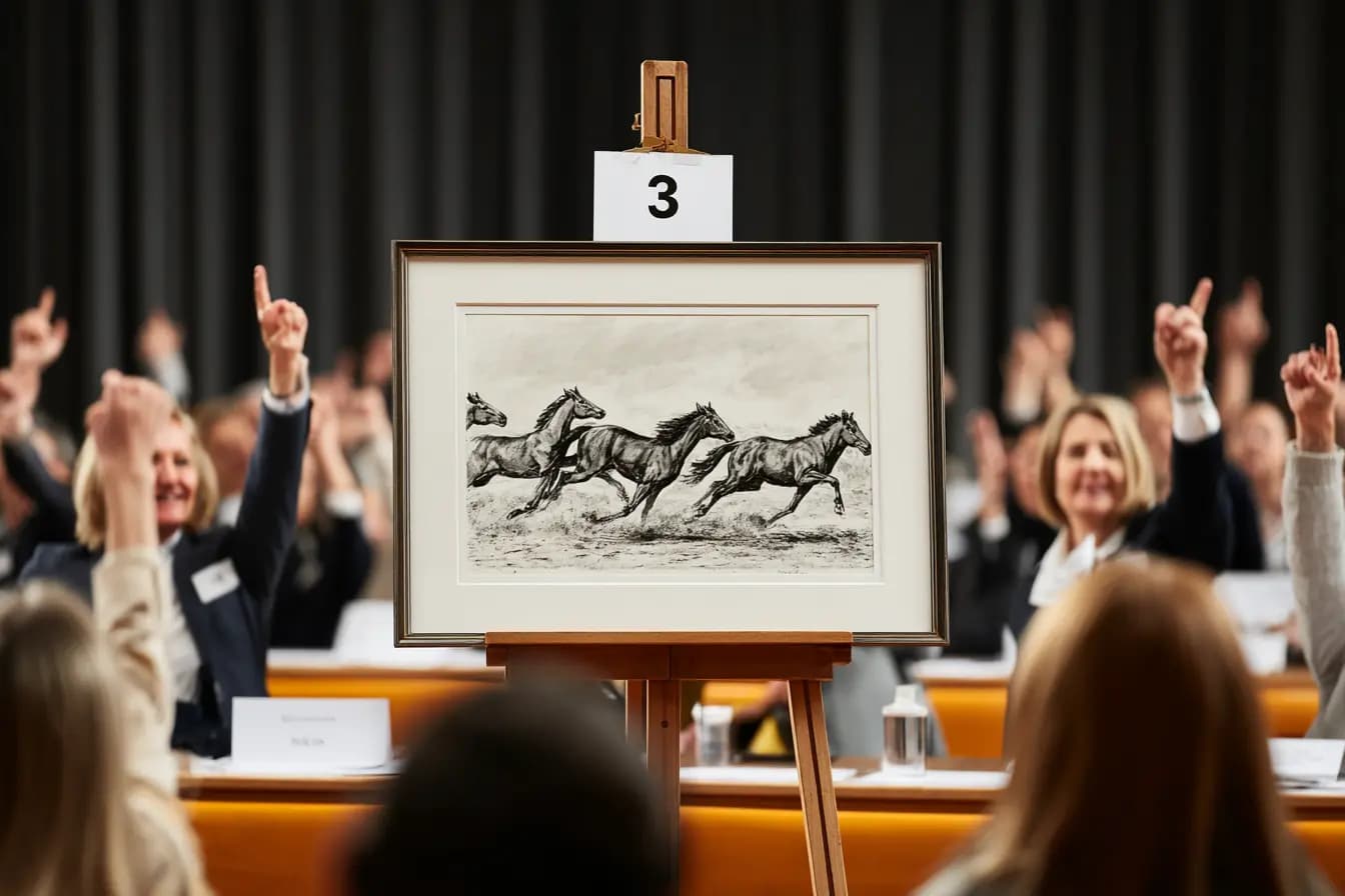 Bidders at a live Bid&Buy auction
