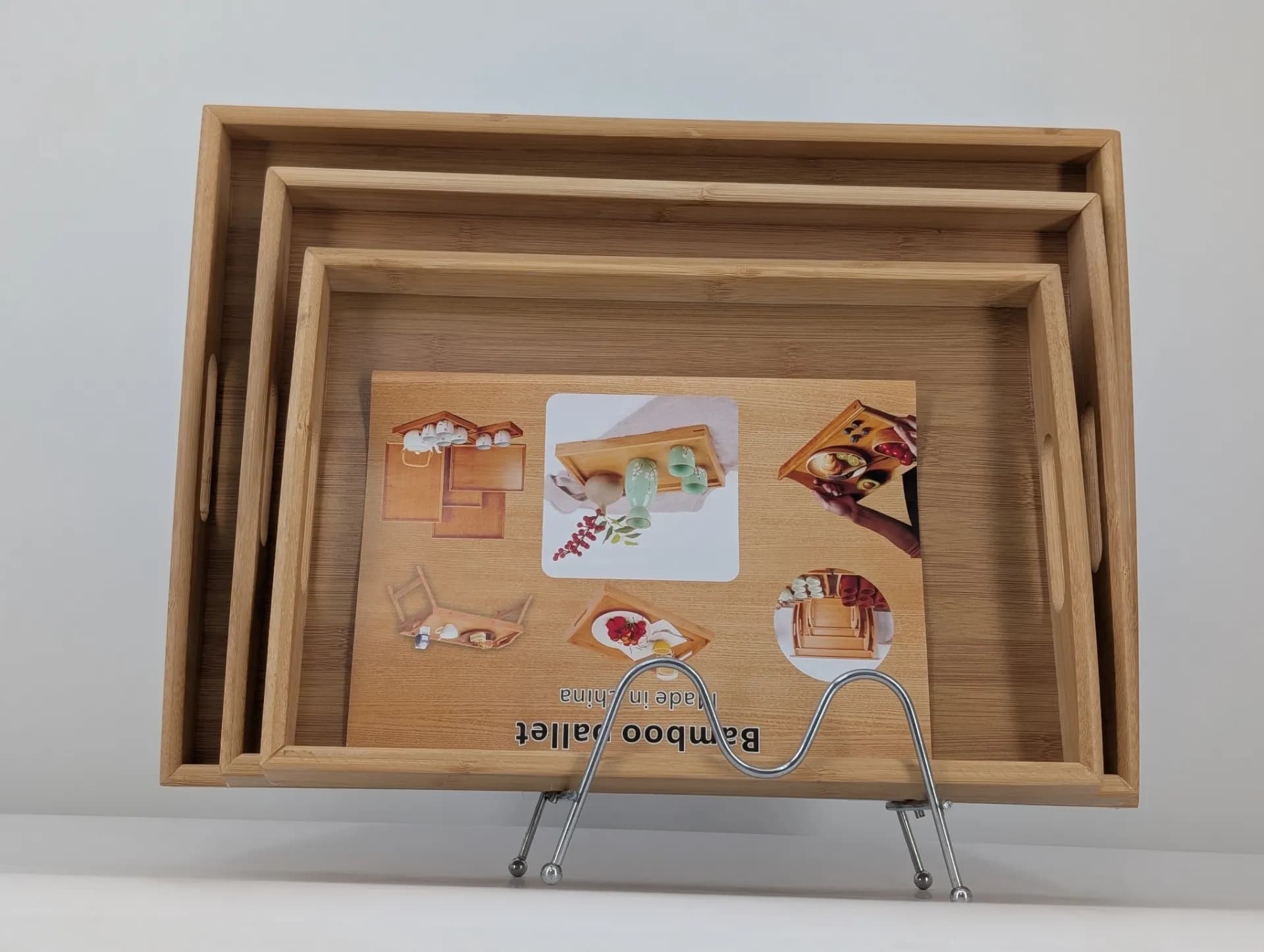 Bamboo Pallet Tray — view 1