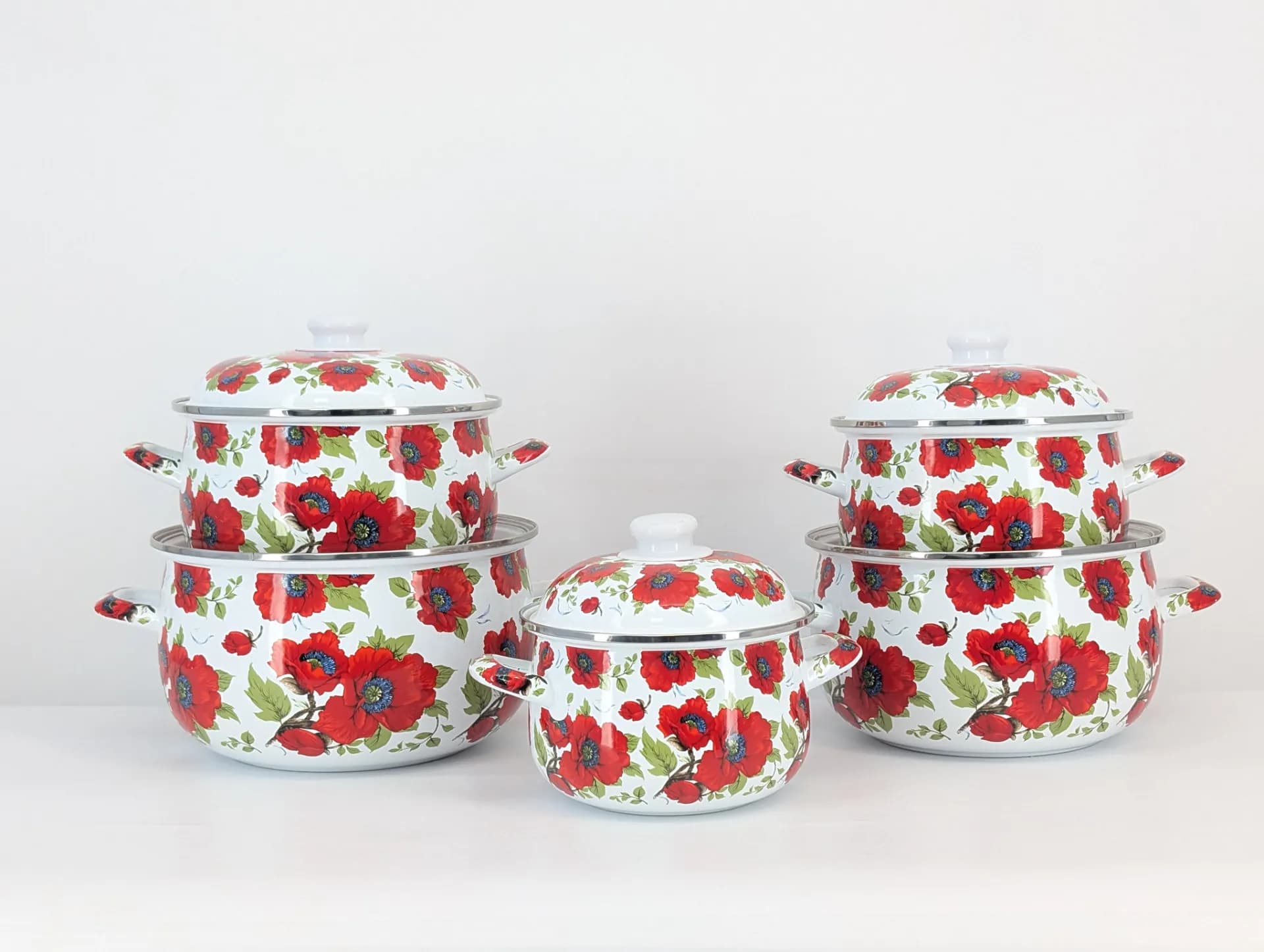 EBRU METAL 5PCS SERVING DISH — view 1