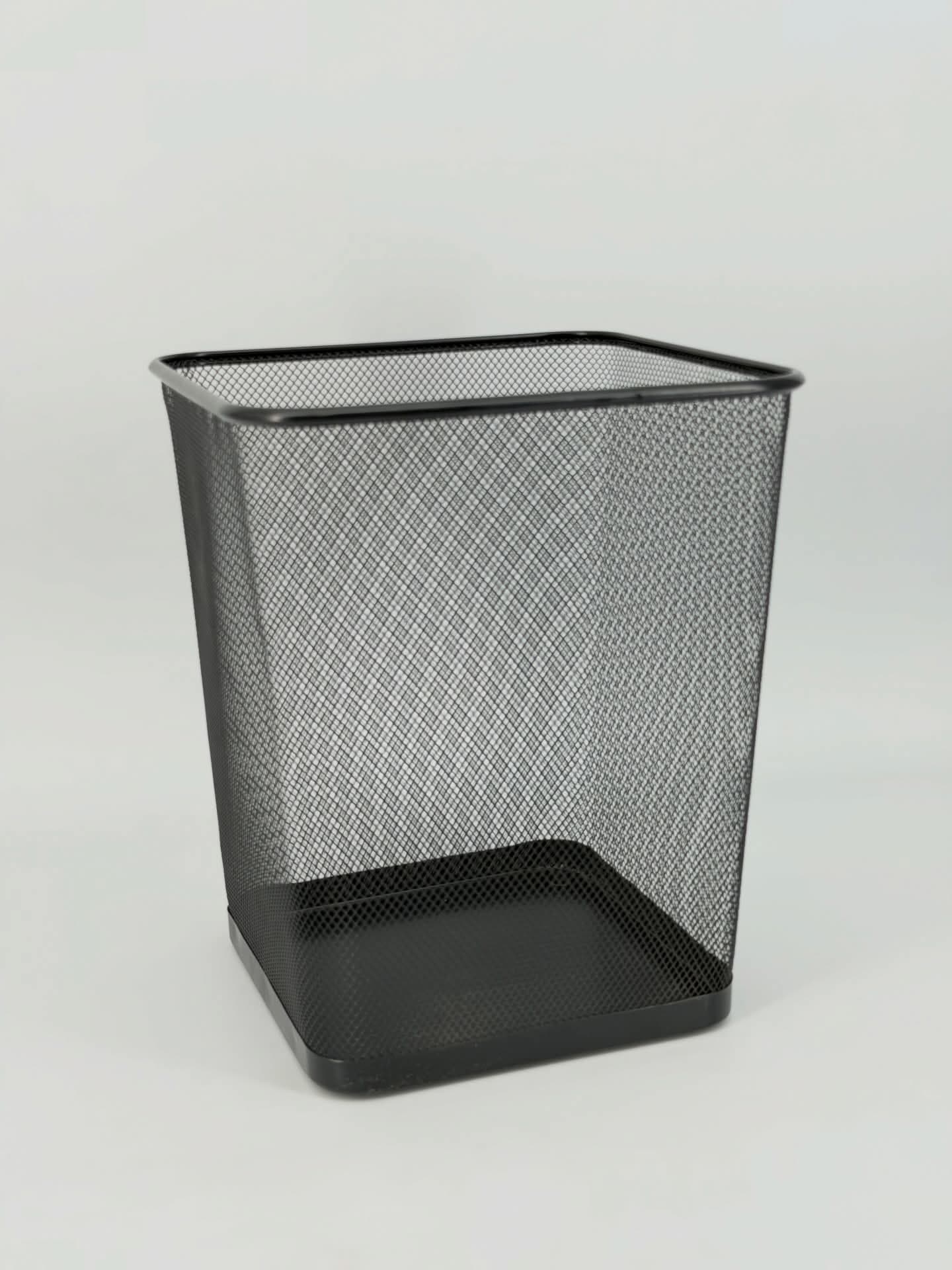 FOUR CORNER BLACK WASTE BIN — view 2