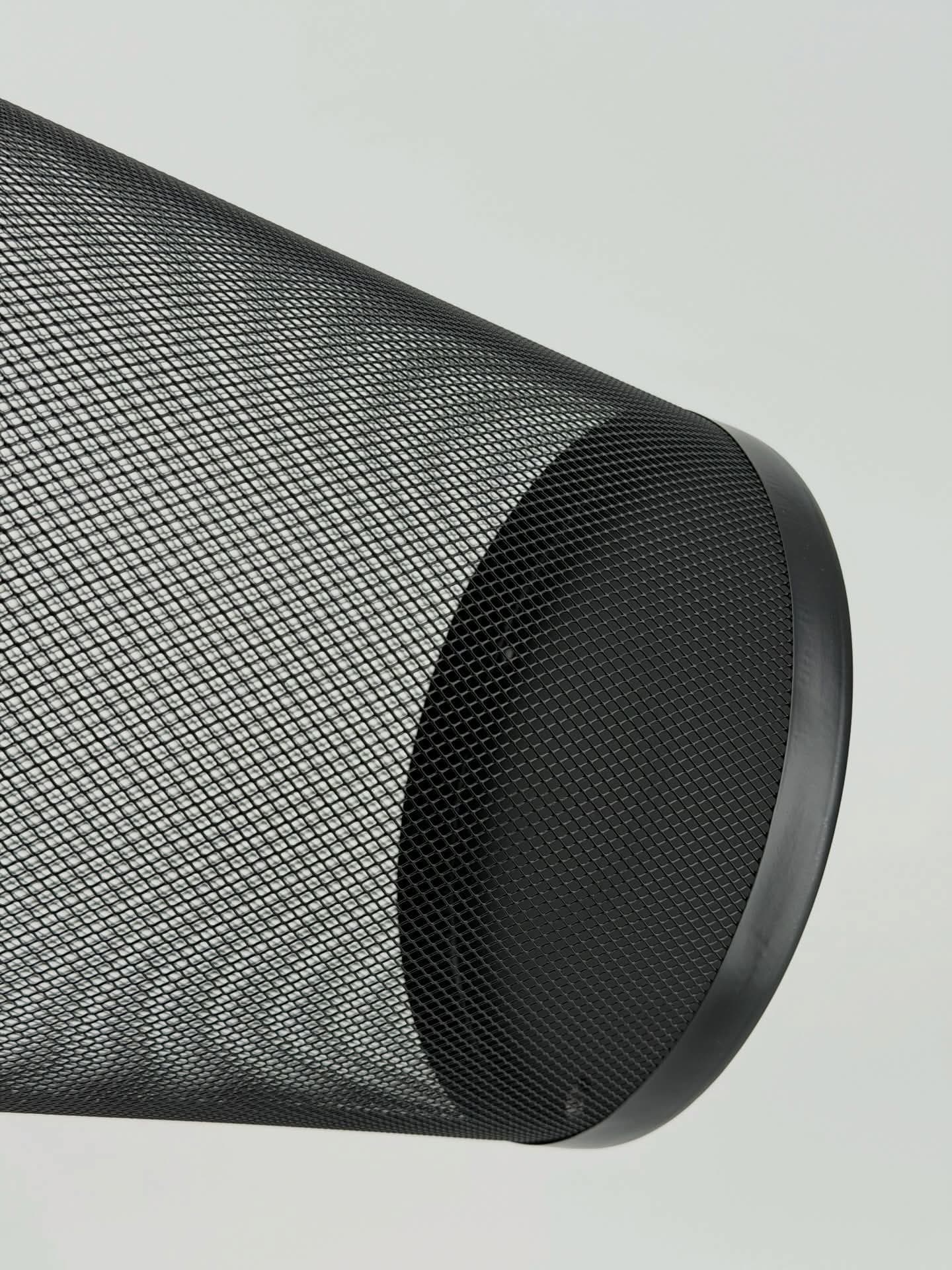 ROUND BLACK STEEL WASTE BIN — view 4
