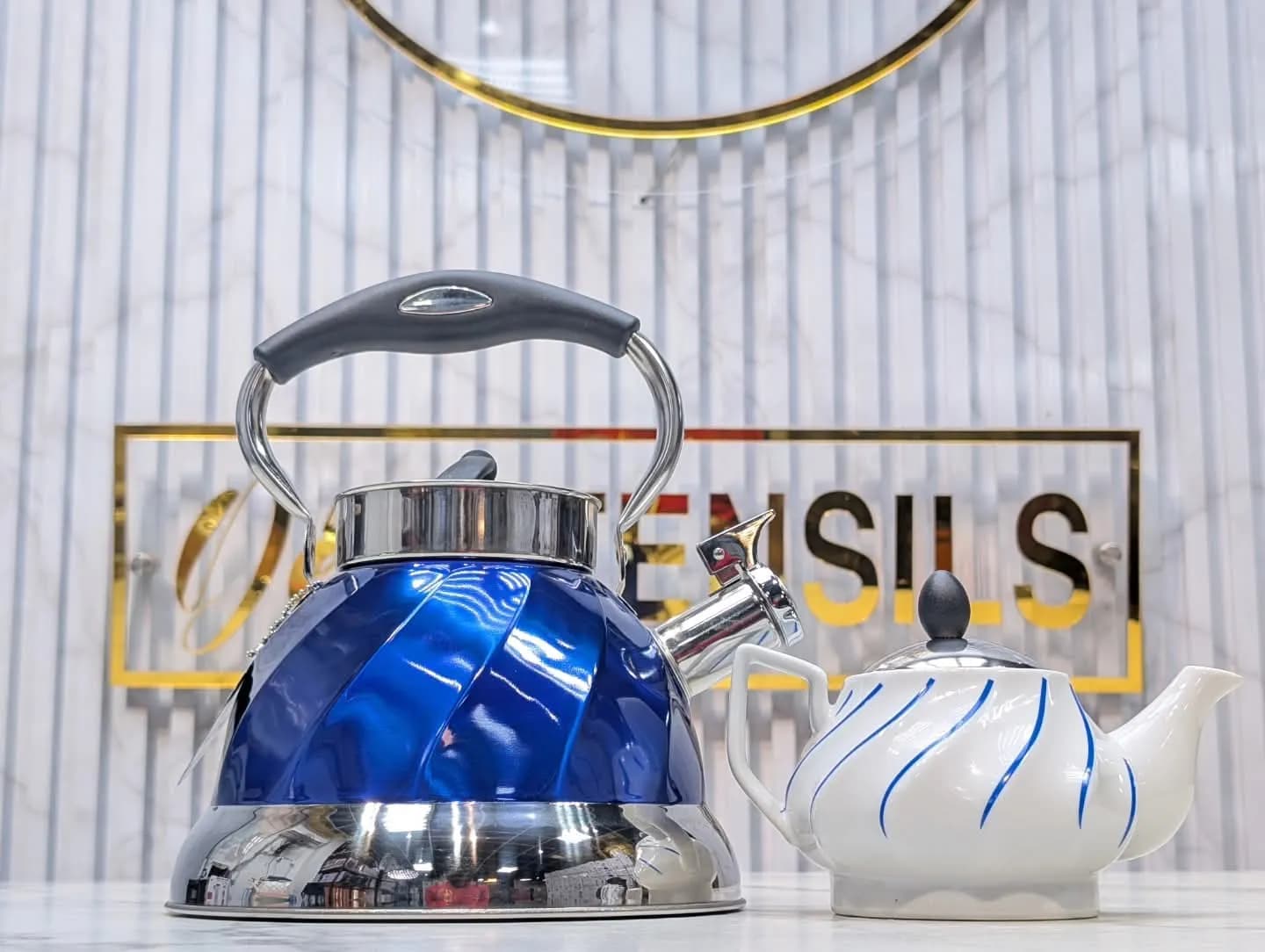 WHISTLING KETTLE WITH TEA POT 3L — view 4