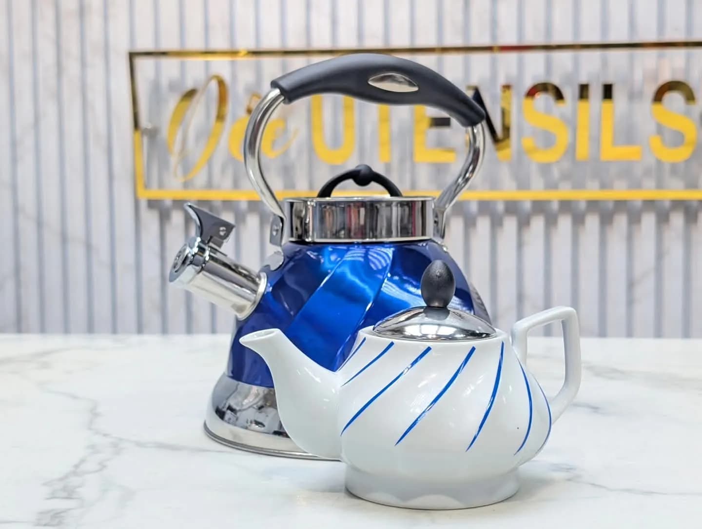 WHISTLING KETTLE WITH TEA POT 3L — view 5