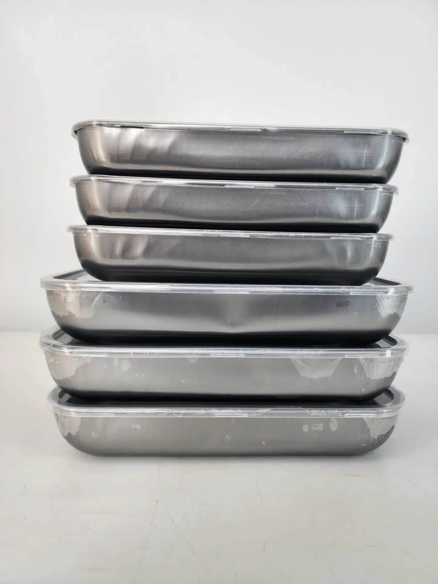 Stainless Steel Food Storage Container 3pcs Big/3pcs Medium — view 1