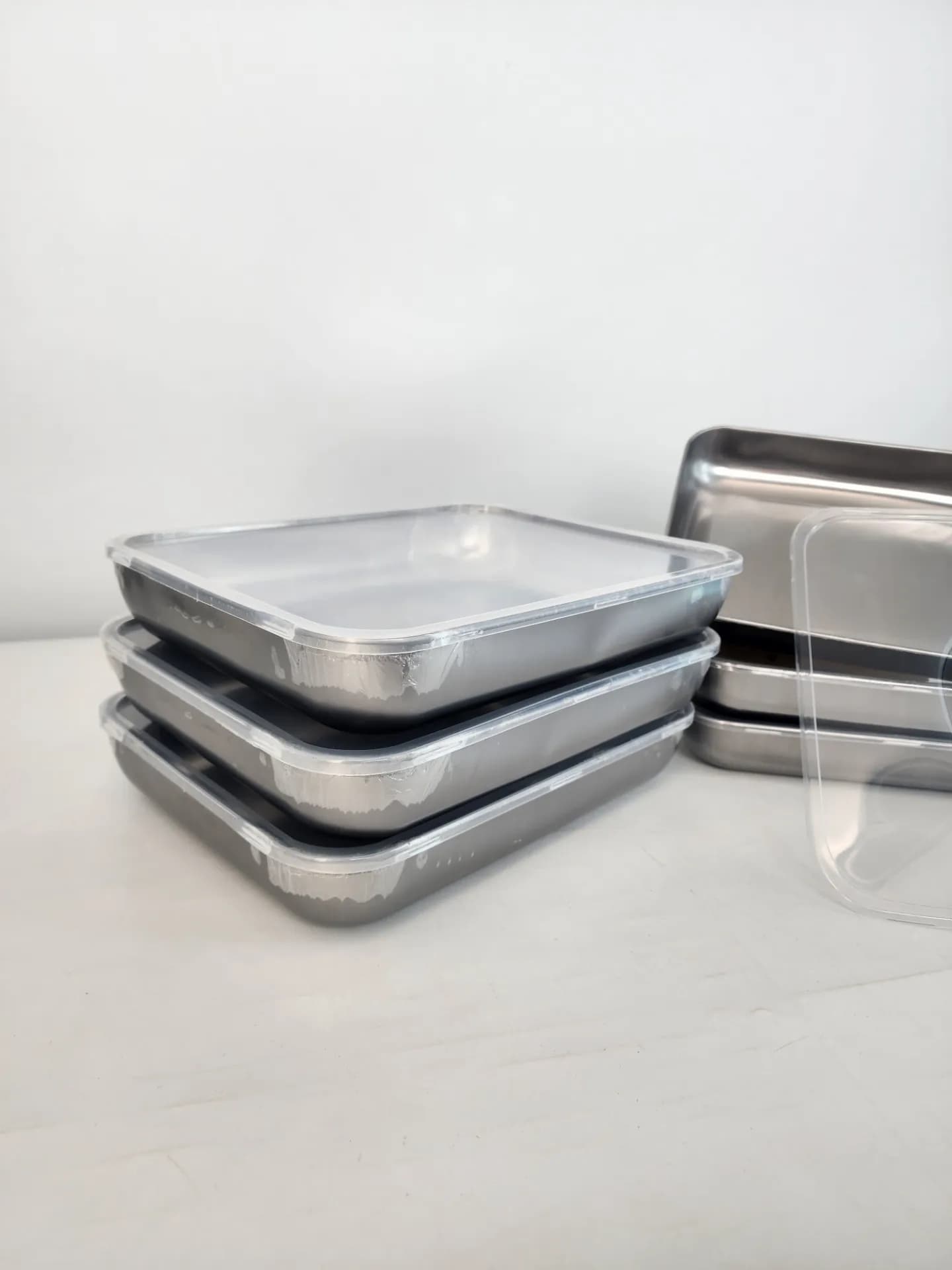 Stainless Steel Food Storage Container 3pcs Big/3pcs Medium — view 4