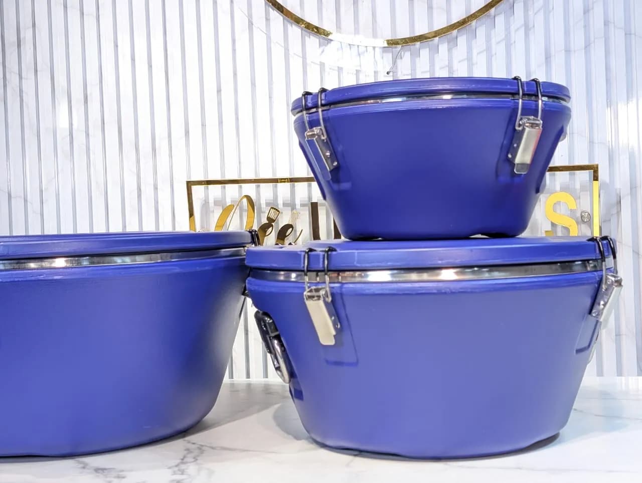 MDS Insulated Round Bucket Cooler x3pcs Mixed — view 1