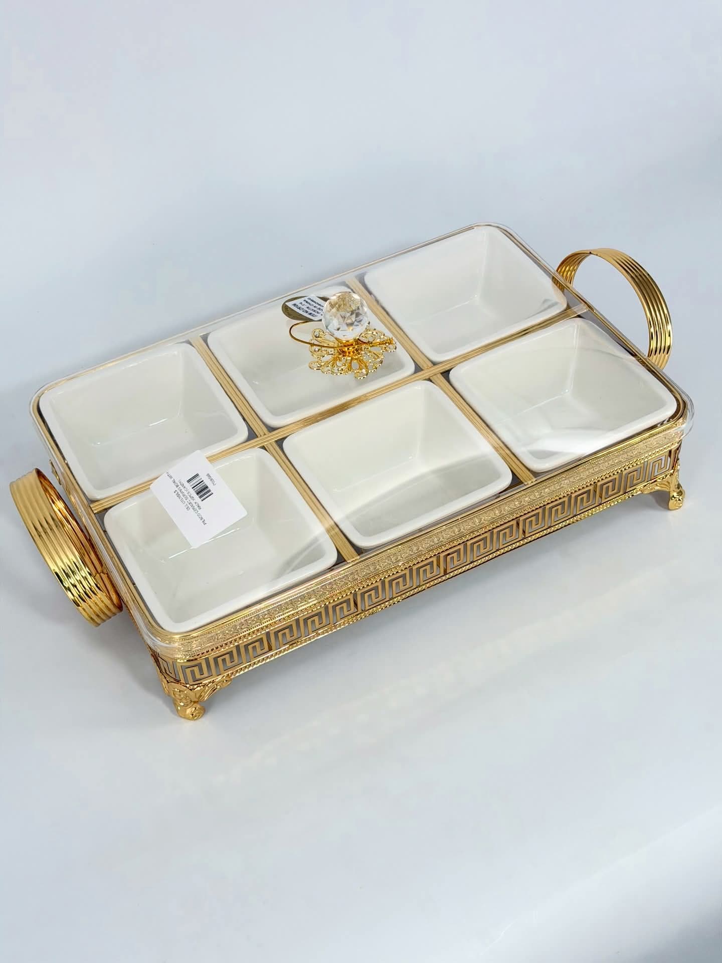 PILSCO Ceramic Serving Bowl with Rack x6pcs (CANDY) — view 3