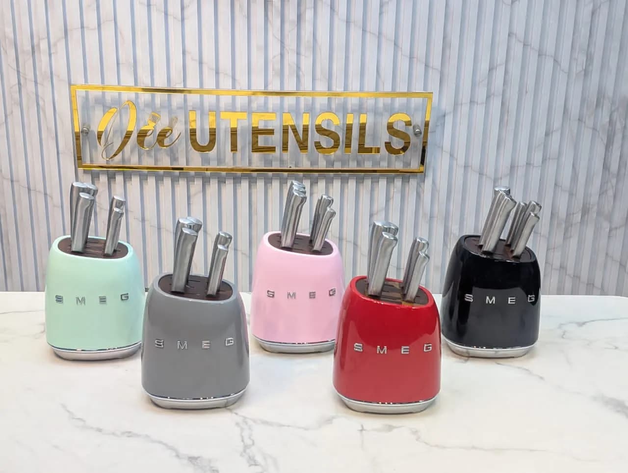 SMEG Knife Block x7pcs — view 1