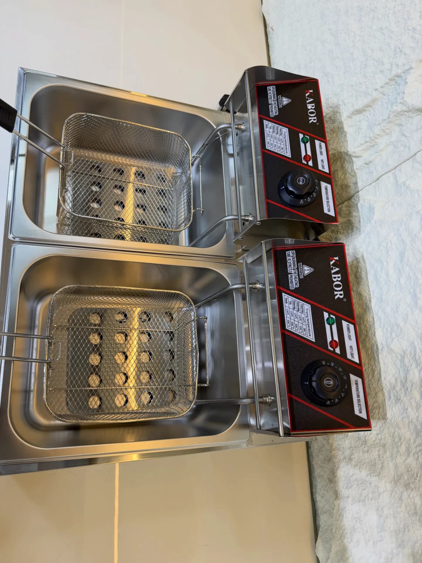 KABOR ELECTRIC DEEP FRYER 8L+8L