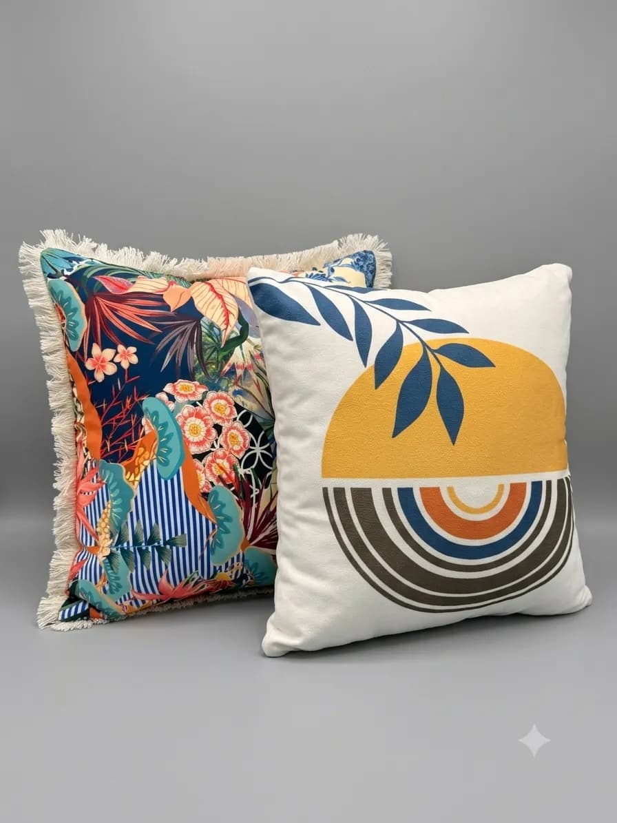 Premium Designer Statement & Embroidered Throw Pillow Collection