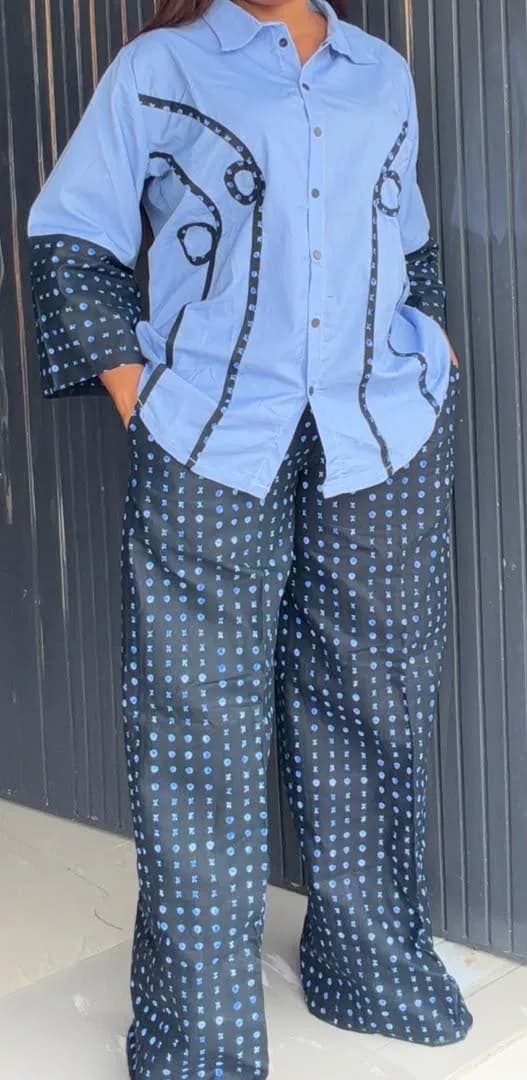 Ankara 2piece design top — view 2