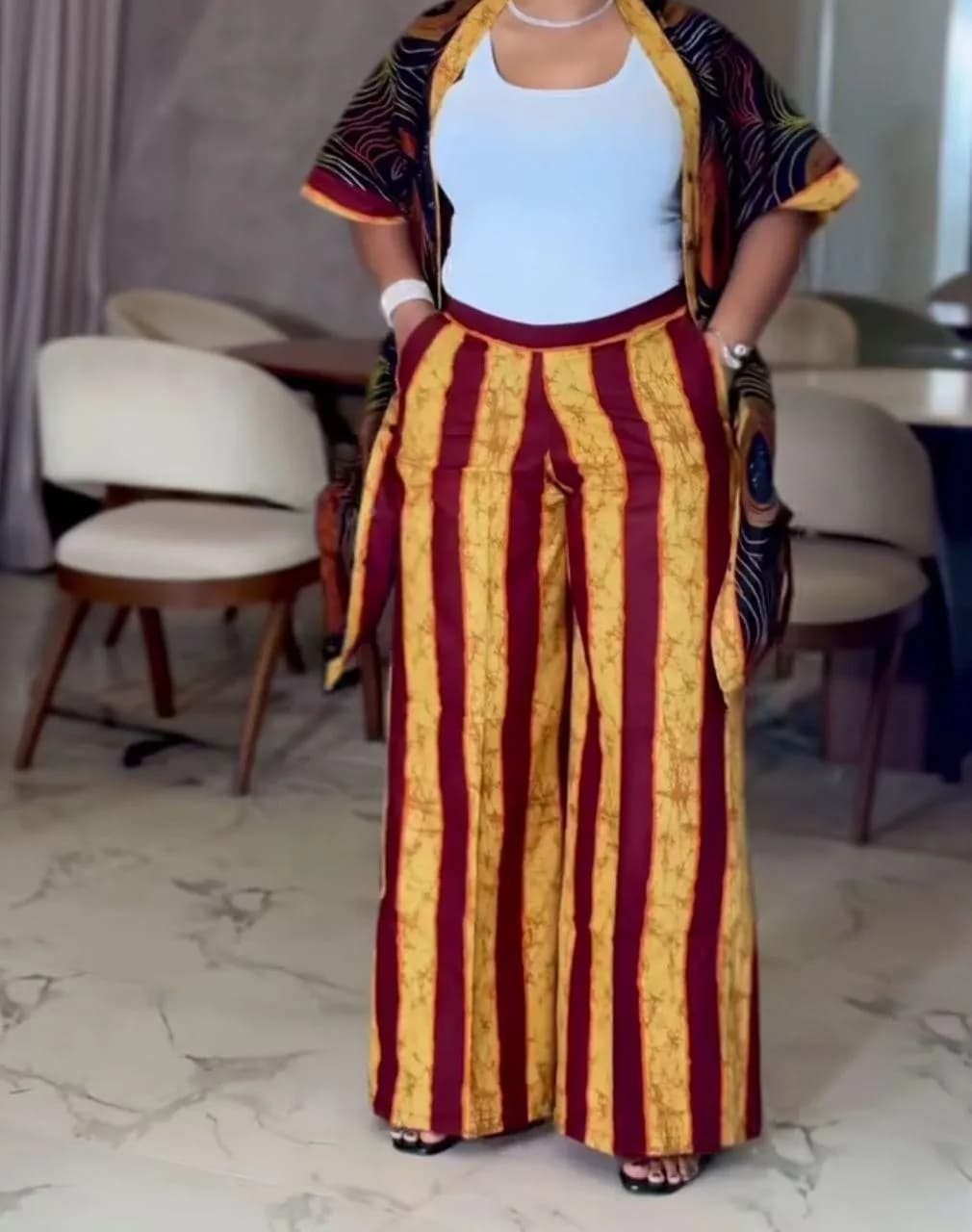 Ankara 2piece Jacket brown — view 2