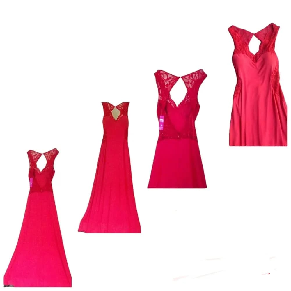 Provocative open back lace dinner gown — view 2