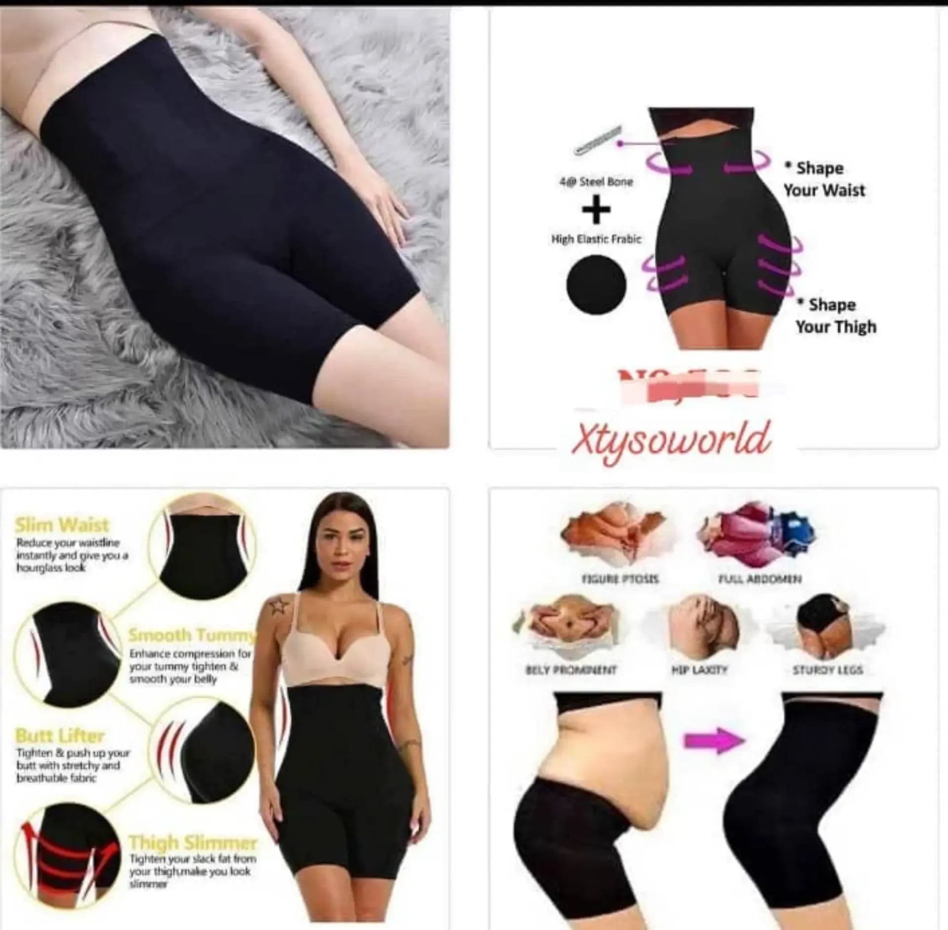 Tummy control butt shaper — view 2