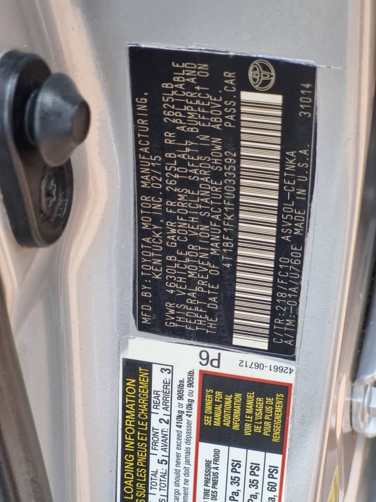 2015 Toyota Camry | Nigerian Used | Online Auction — view 4